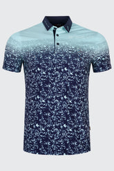 Áo Polo Golf Nam ARISLE Pro-Golfer Aqua Camo Graphic